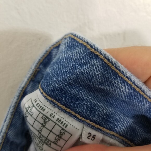 Guess BOY FIT Distressed Jeans Blue Size 25 - Picture 8 of 9